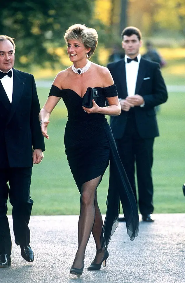 Princess Diana's famous Revenge Dress, worn to a Vanity Fair party 30 years ago