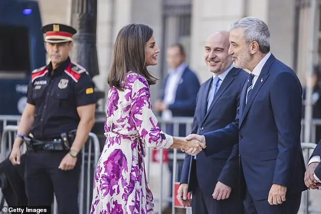 Queen Leticia of Spain and mayor of Barcelona, Jaume Collboni attend the annual meeting of Directors of the Cervantes Institute