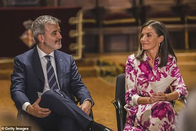 Pictured: Mayor of Barcelona, Jaume Collboni and Queen Letizia of Spain were just two of the high profile faces