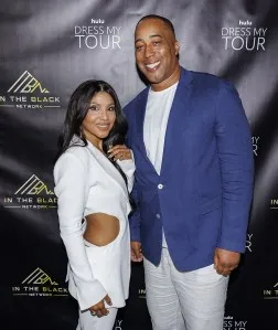 Toni Braxton and James DuBose at The Premiere of Hulu's