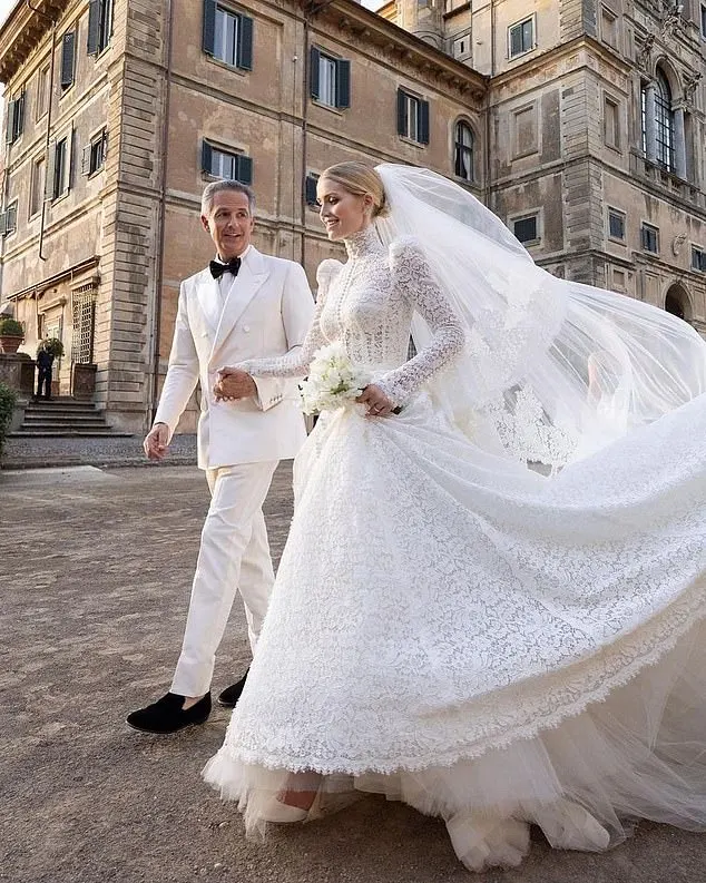 Lady Kitty Spencer married Michael Lewis at Villa Aldobrandini, in Frascati, near Rome, on July 24, 2021