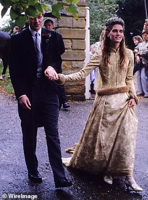 Victoria Lockwood pictured on her wedding day in 1989