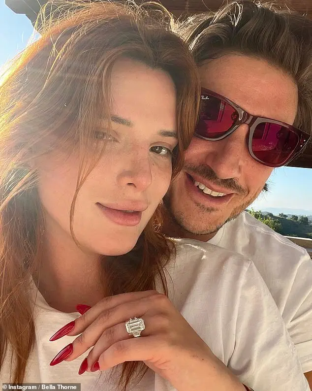 The actress, who got engaged in May this year, said her businessman finacé offered her a choice of five engagement rings (pictured with the first ring he proposed with)