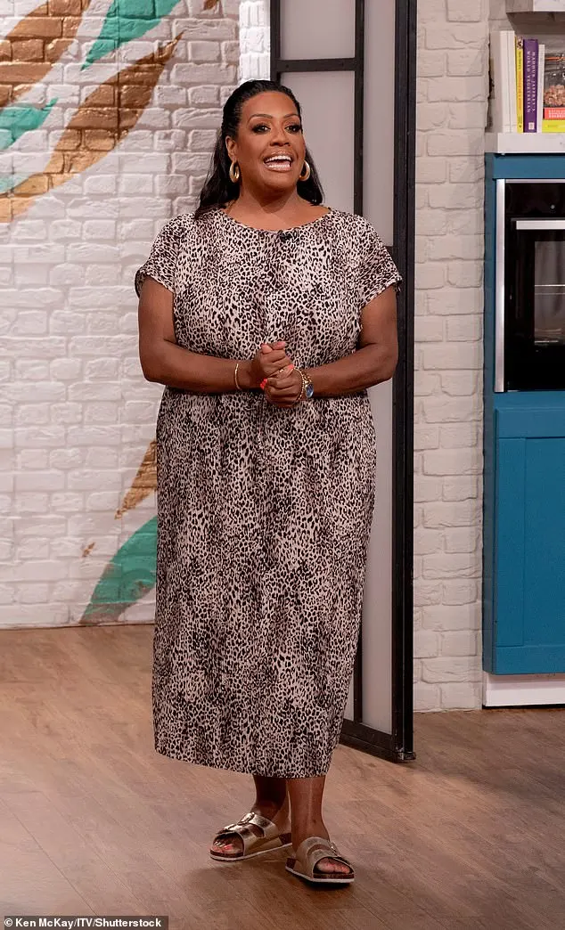 The presenter has looked nothing short of incredible all week after slipping into a variety of chic outfits- including gorgeous dresses, colourful tops, and figure-hugging black jeans (pictured on Thursday)