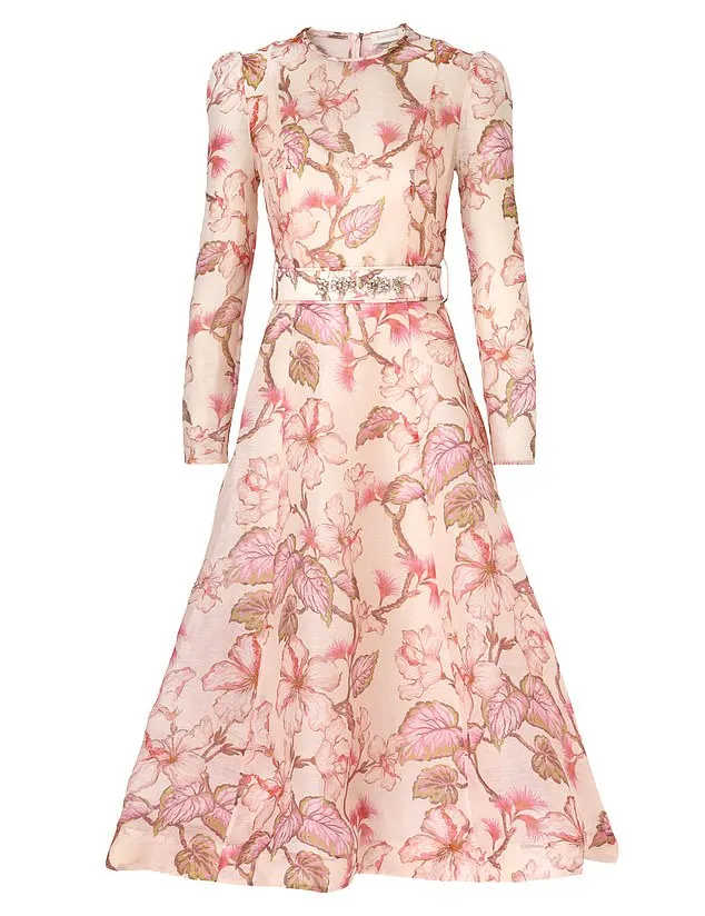 This Zimmermann Floral Midi Dress was £1,350 but is now £1,015, a discount of 25 per cent