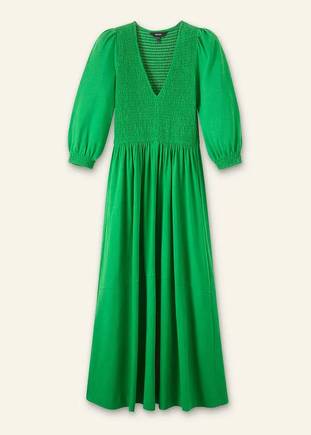 Pippa's a vibrant green dress by royal-favourite brand Me & Em was £1,350 but is now £1,015