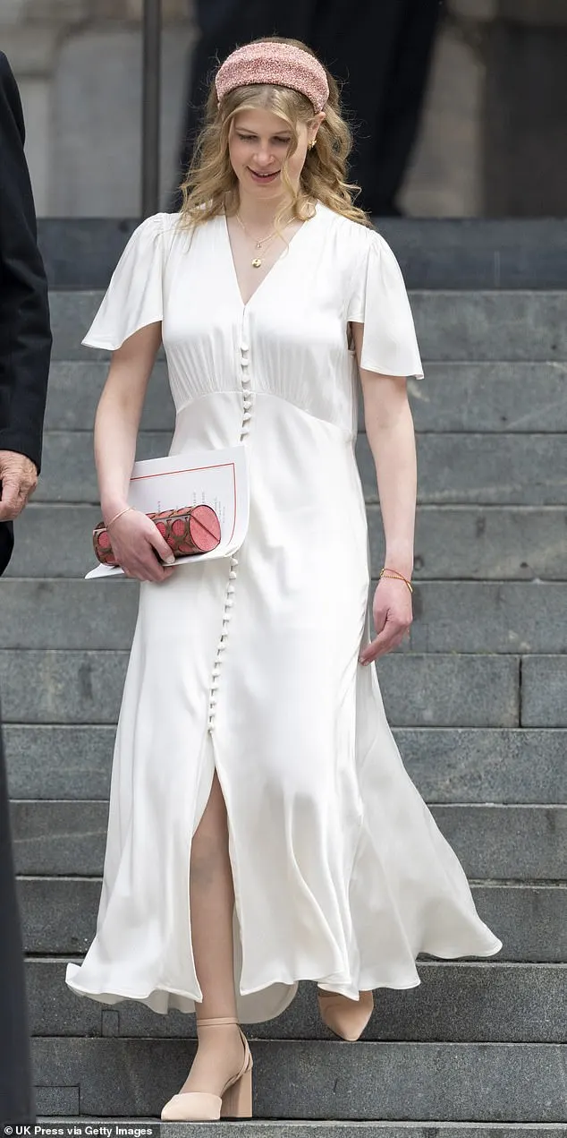 At the National Service of Thanksgiving for the Queen's reign in 2022, Louise wowed in this beautiful dress from Ghost