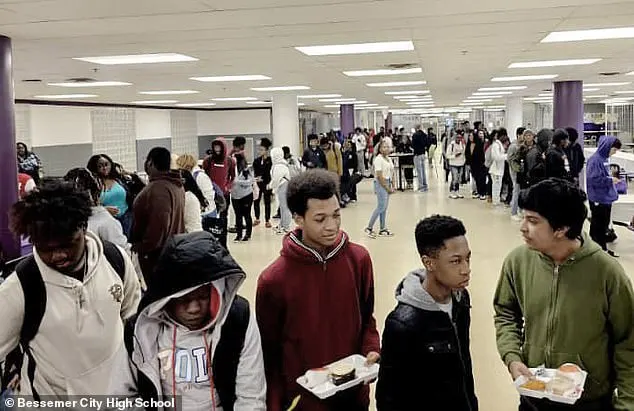 Bessemer High School is introducing new clothing guidelines for students with no hoodies allowed. Students are see in the canteen earlier this year