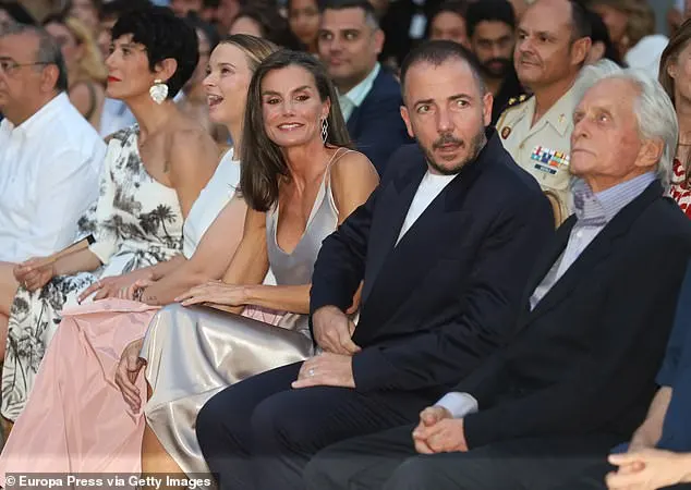 Letizia and Michael pictured during the closing ceremony of the 14th edition of the Atlantida Mallorca Film Fest 2024