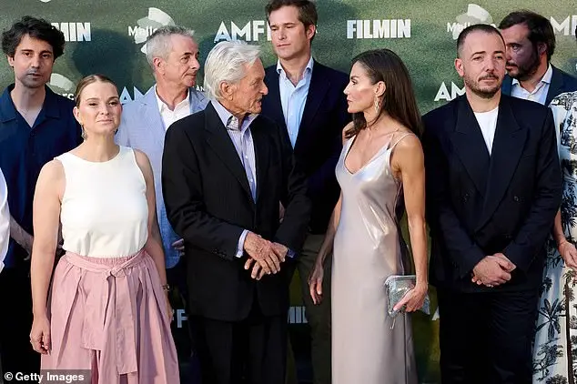 Letizia and Michael chatted as they attended the film festival, where the Queen presented the actor with an award