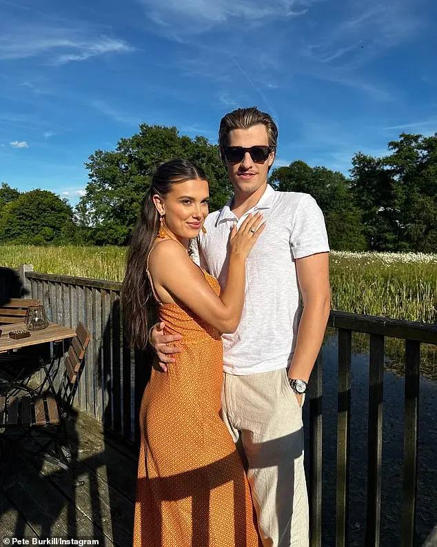 Millie and the 22-year-old nepo-baby of Jon Bon Jovi - who honeymooned in Sardinia with his parents in late June - are planning a second larger wedding after tying the knot in a 'very small' family ceremony during the weekend of May 18-19 (pictured July 22)