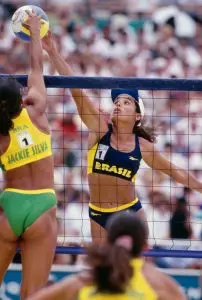 Beach volleyball uniforms at the 1996 Atlanta Olympics, bikini, sports, athletes