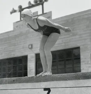 Clare Dennis was nearly disqualified for showing too much shoulder while competing at the 1932 Games, swimsuit olympics rules