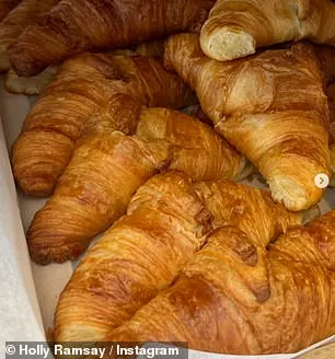 She made sure to include an obligatory snap of some croissants