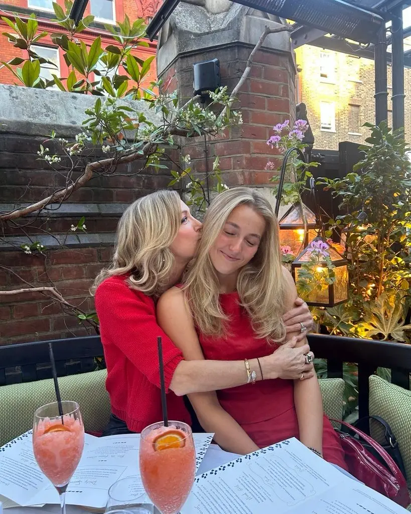 Lara in London with her daughter Katharine