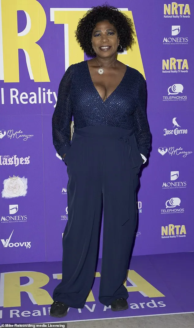 Loose Women's Brenda Edwards, 55, looked fabulous in her favourite jumpsuit outfit - this one dark blue and sparkly