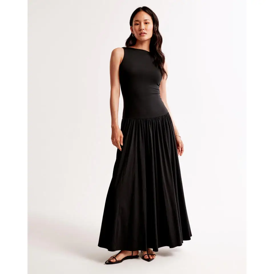 Shop Abercrombie's Viral Drop Waist Dress for 20 % off This Year