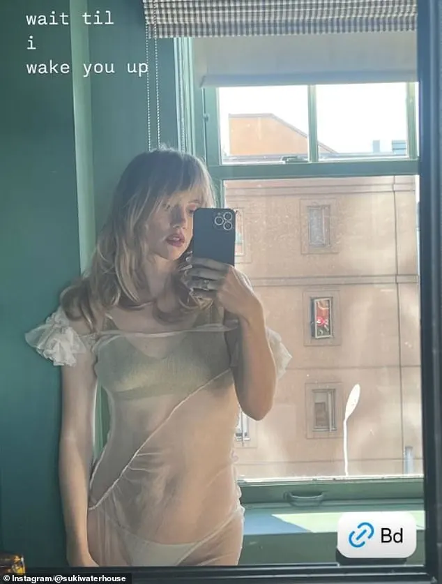 It comes after Suki showed off her toned postpartum body in a sheer white negligee on Thursday as she debuted her new single 'Blackout Drunk' from her upcoming second album