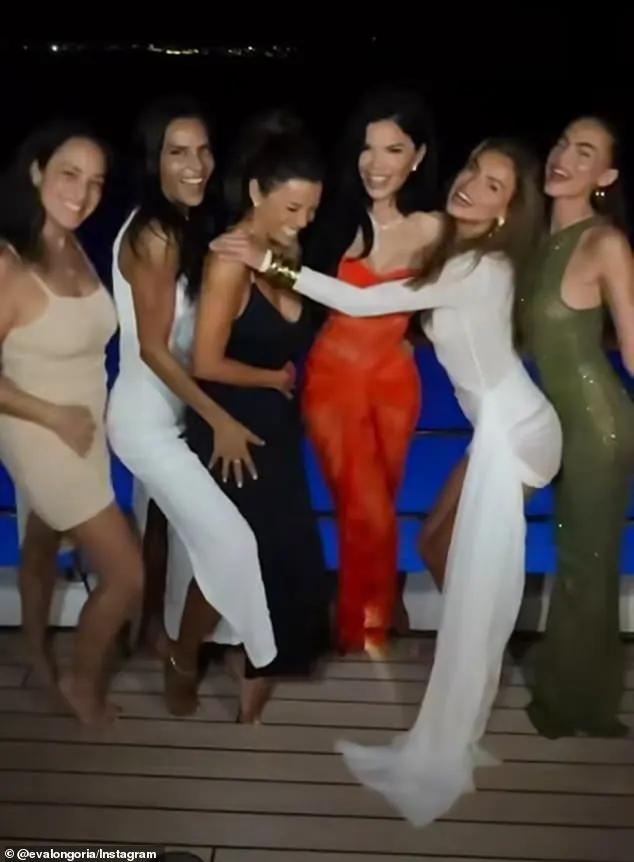 Lauren Sanchez wowed in figure-hugging strapless dress as she continued her glamorous Italian vacation with gal pals Eva Longoria and SI Swimsuit model Brooks Nader