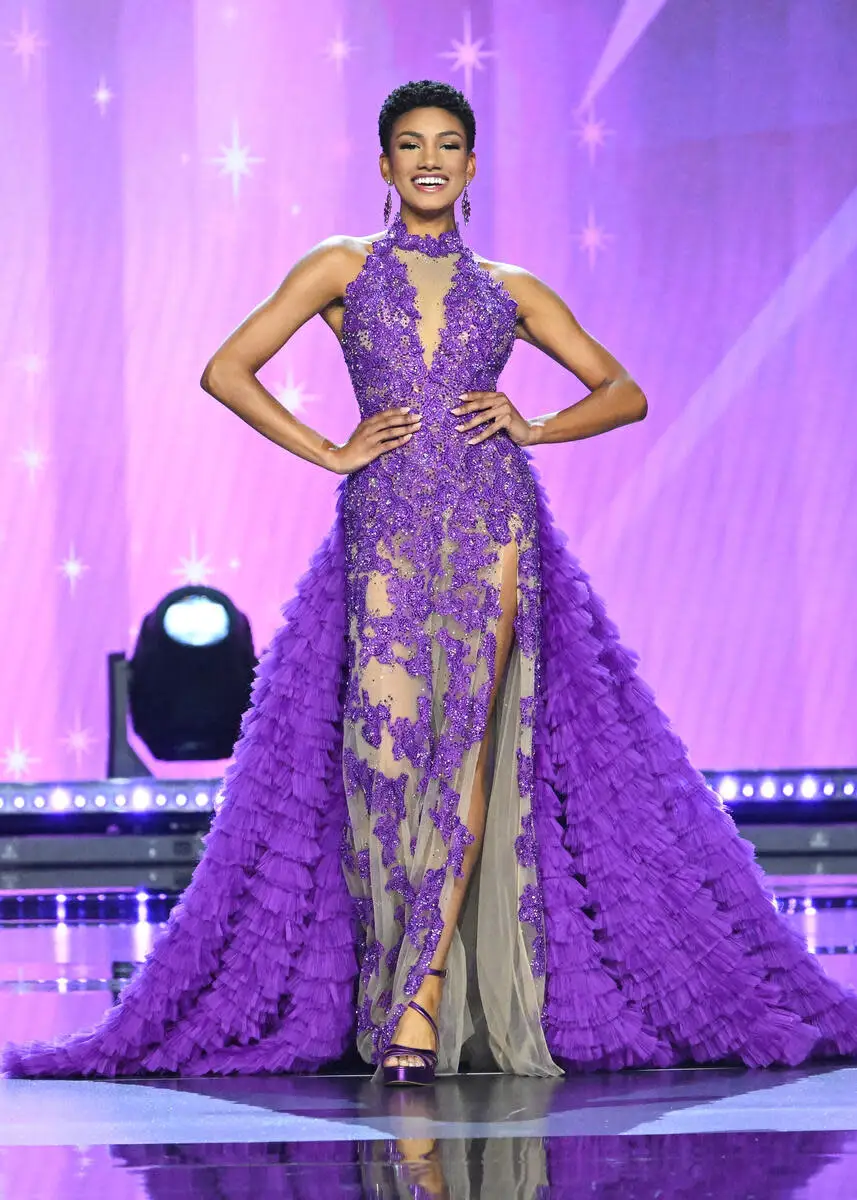 Macy Hudson, Miss Ohio USA at the 73rd annual Miss USA Pageant at Peacock Theater on August 4, 2024 in Los Angeles, California.