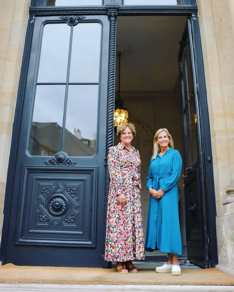 Duchess Sophie touched down in Paris and looked stunning in violet.