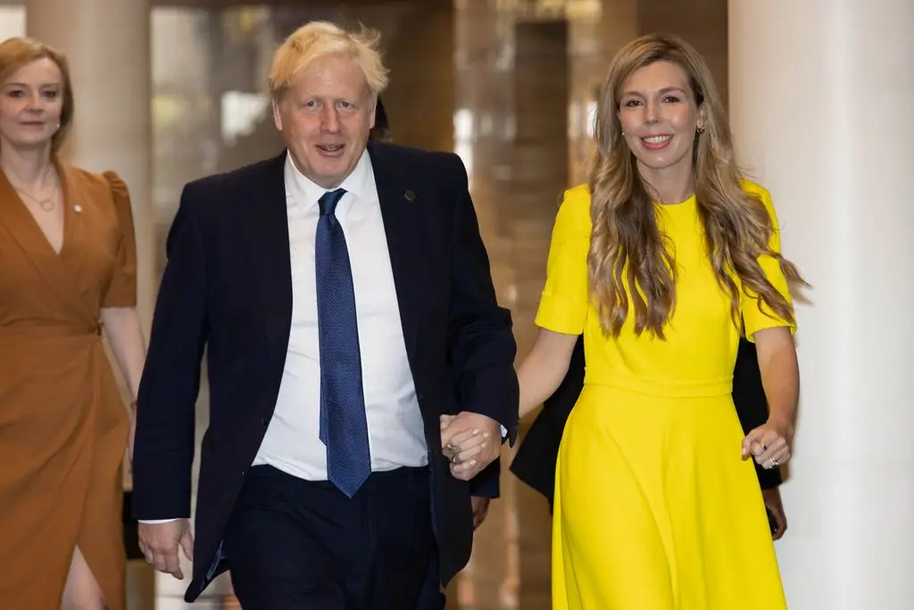 Boris Johnson and his wife Carrie Johnson