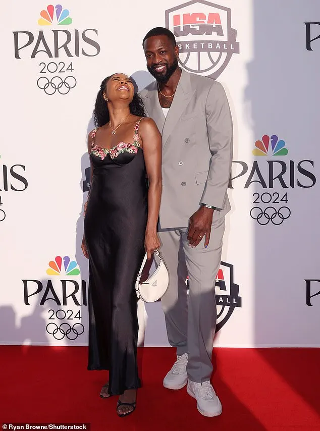 Meanwhile the retired basketball star looked dapper in a grey suit with white sneakers