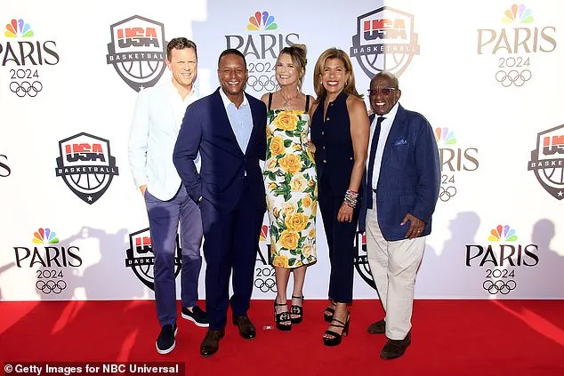 The ladies also posed with Sunday TODAY host Willie Geist, Today show news anchor Craig Melvin, and beloved weather anchor Al Roker (L-R) Geist, Melvin, Savannah, Hoda and Al