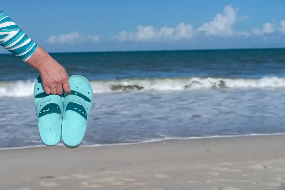 Crocs Sandles on the Beach