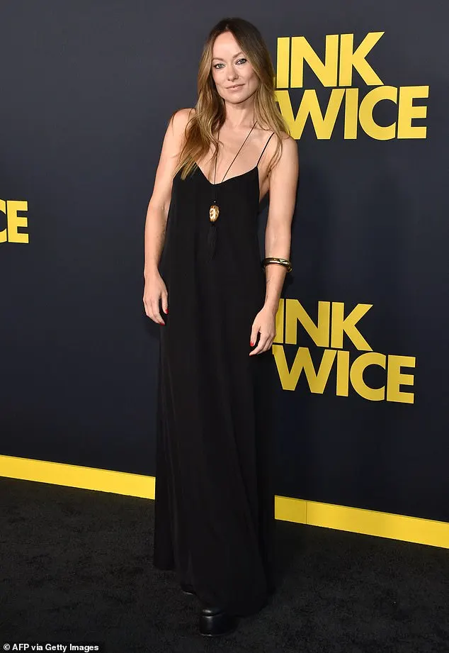 Olivia Wilde, 40, attended the premiere of Zoe Kravitz's directorial debut Blink Twice in Los Angeles on Thursday night