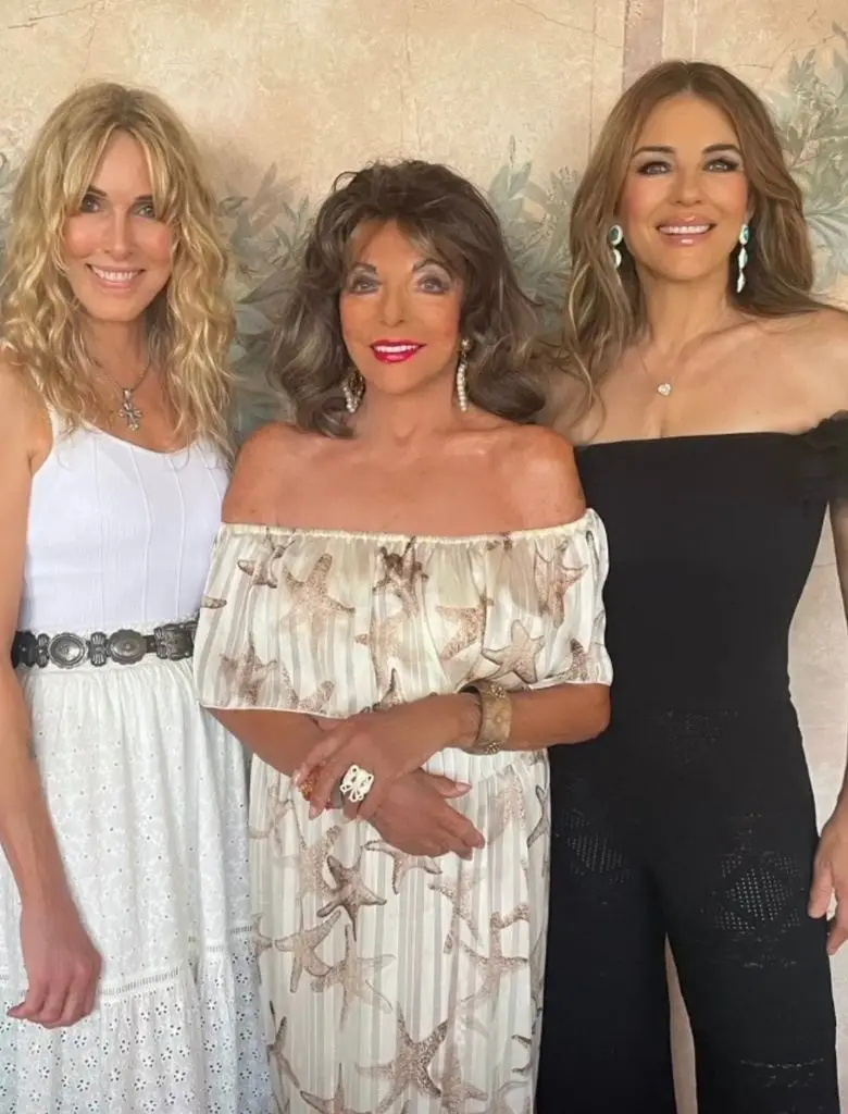 joan collins elizabeth hurley alana stewart