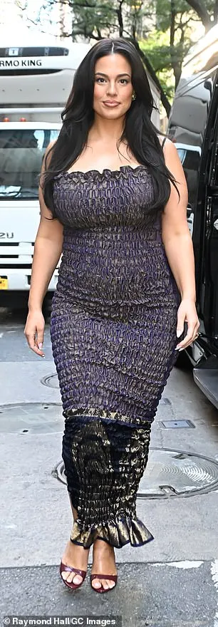 Ashley Graham turned heads in two different body-hugging dresses while promoting her show Side Hustlers in Midtown Manhattan on Monday