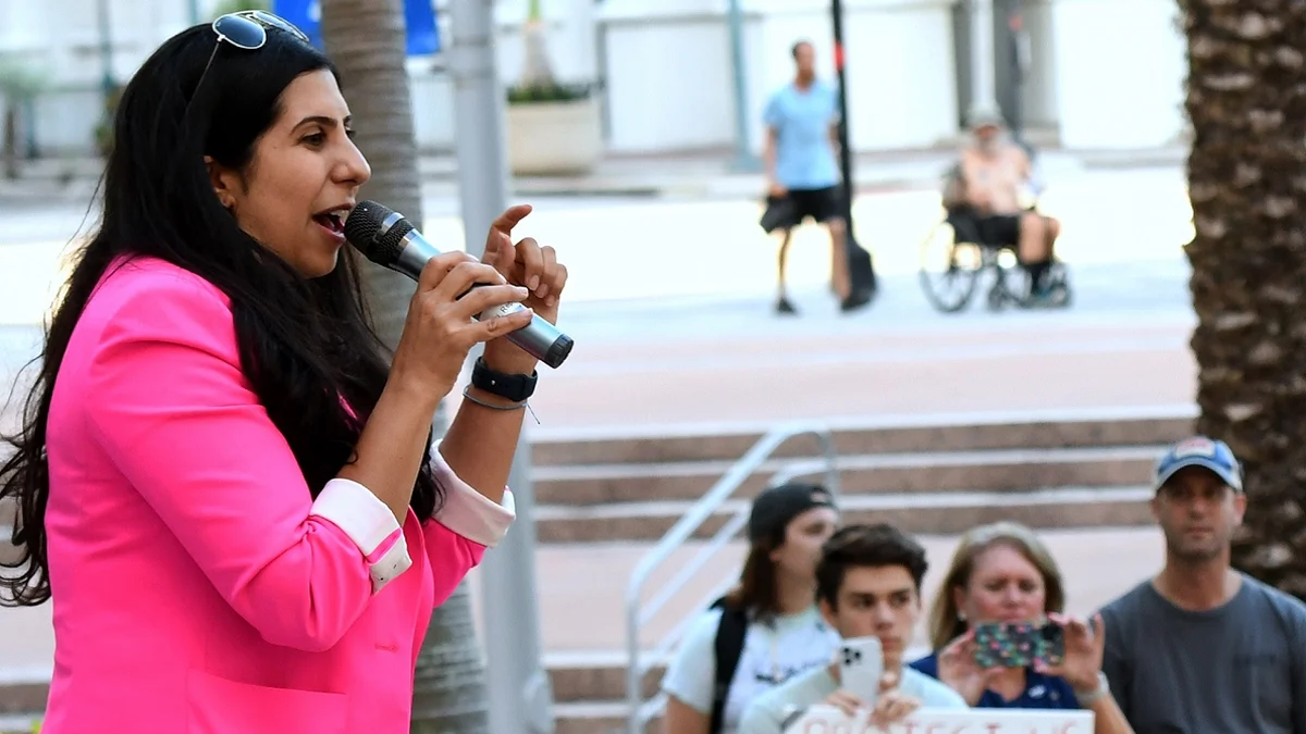 Florida State Rep. Anna Eskamani speaks