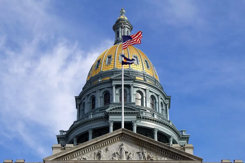 capital dome against blue sky