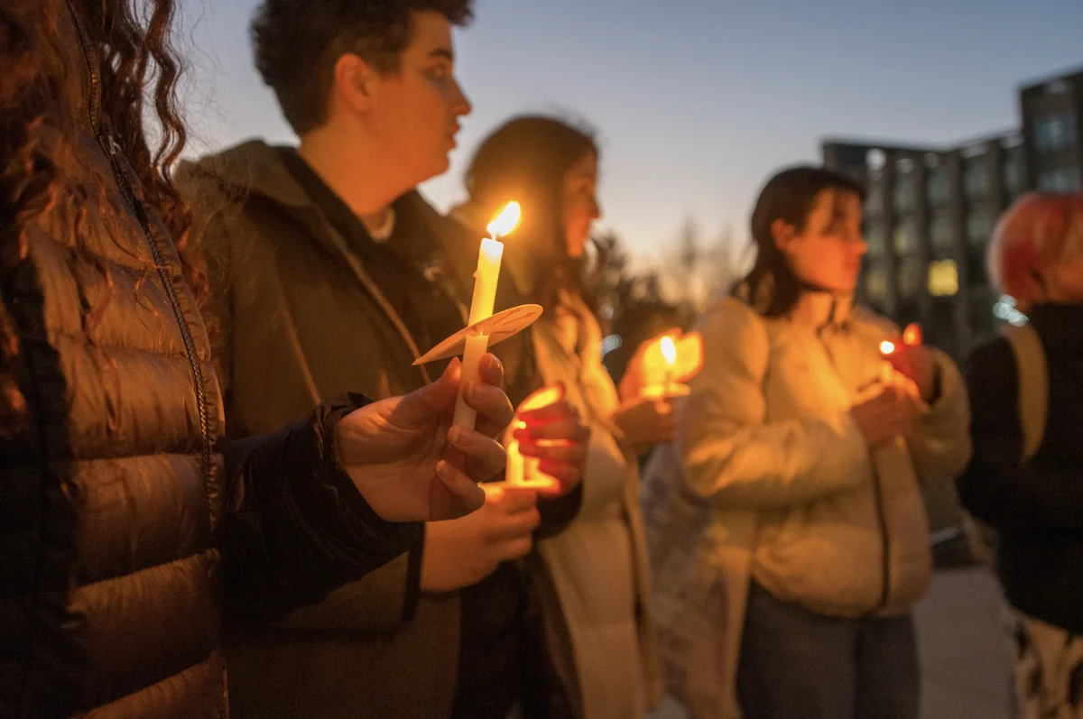 Students+at+Thursday%E2%80%99s+vigil+lit+candles+in+honor+of+Nex+Benedict.