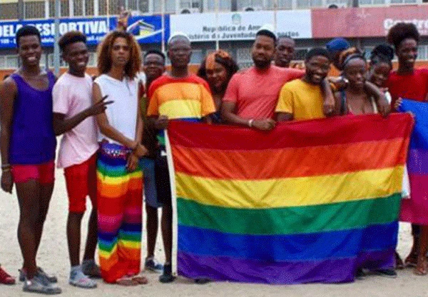 LGBT Angolans demonstrate their freedom. Iris Angola, an organization that was established in 2015 and received federal recognition in 2018, currently has about 200 people. ( Photo courtesy of Iris Angola )