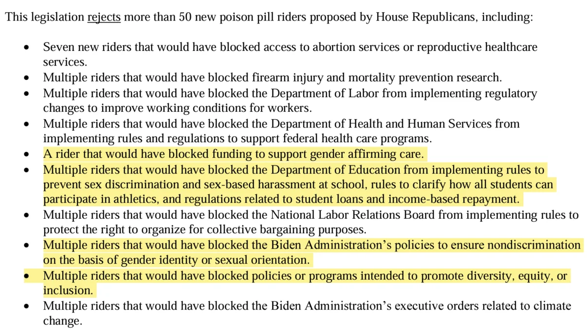 Press release, House Appropriations Democrats on Labor-HHS-Education