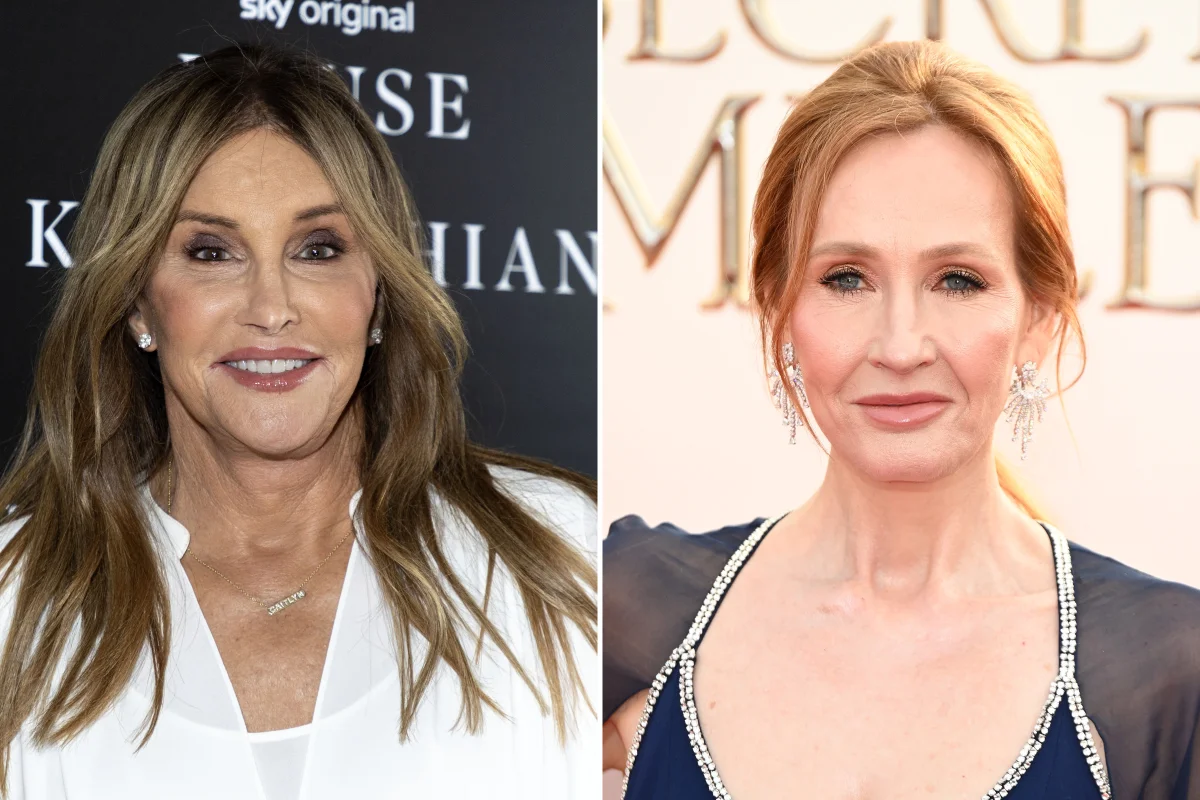 Caitlyn Jenner (left), 2023. JK Rowling, 2022