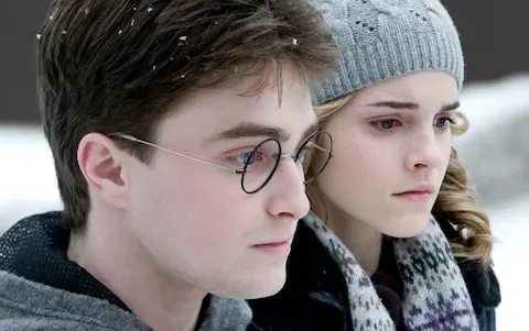 Daniel Radcliffe and Emma Watson played Rowling's characters Harry Potter and Hermione Granger