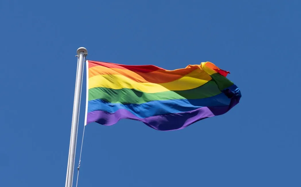 A rainbow flag. File photo: Robert Midgley/No 10 Downing Street.