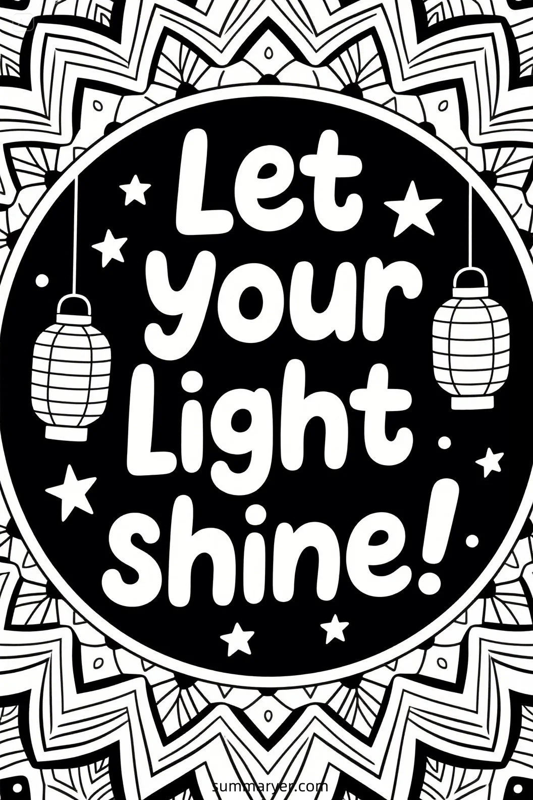 Color Your Way to Positivity: Best Inspirational Quote Coloring Sheets 9