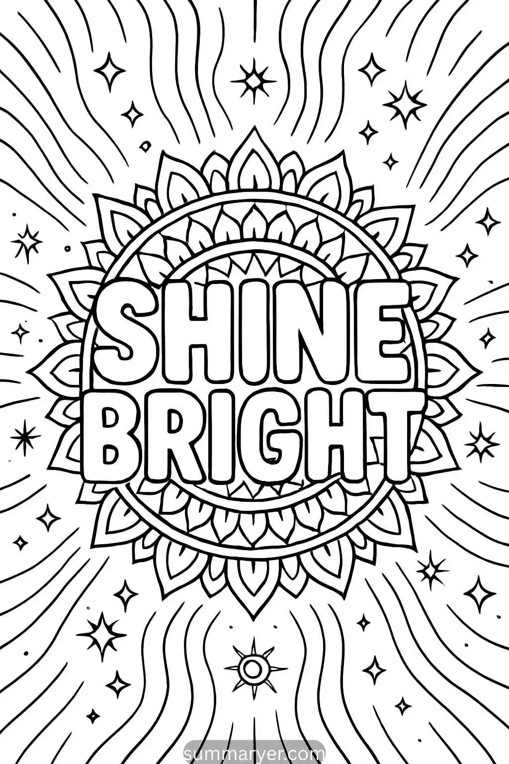 10 Positive-Quote Coloring Pages to Brighten Your Day "Quote 1"