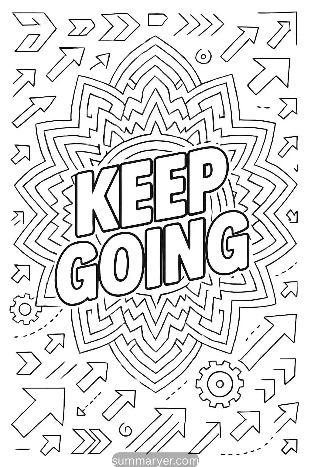 10 Positive-Quote Coloring Pages to Brighten Your Day "Quote 5"