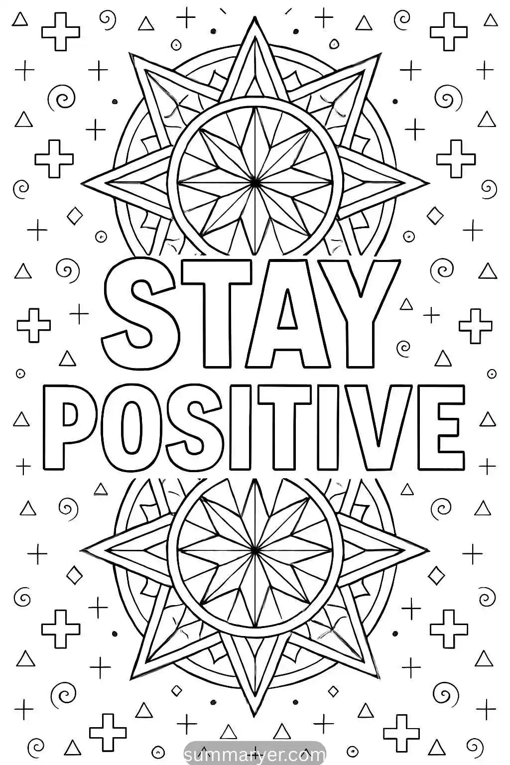 10 Positive-Quote Coloring Pages to Brighten Your Day "Quote 8"