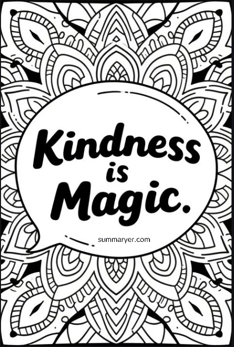 Free Printable Coloring Pages with Feel-Good Quotes #5