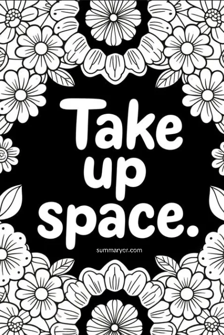 Free Printable Coloring Pages with Feel-Good Quotes #8