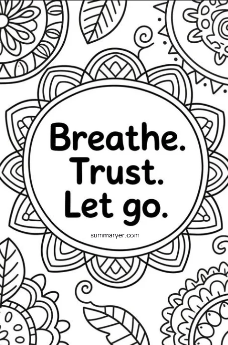 Free Printable Coloring Pages with Feel-Good Quotes #10