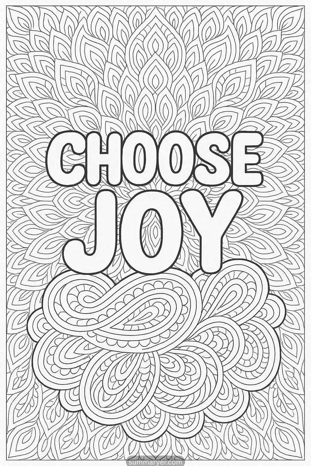 10 Inspirational Coloring Pages to Spark Positivity & Mindfulness "Quotes 2"