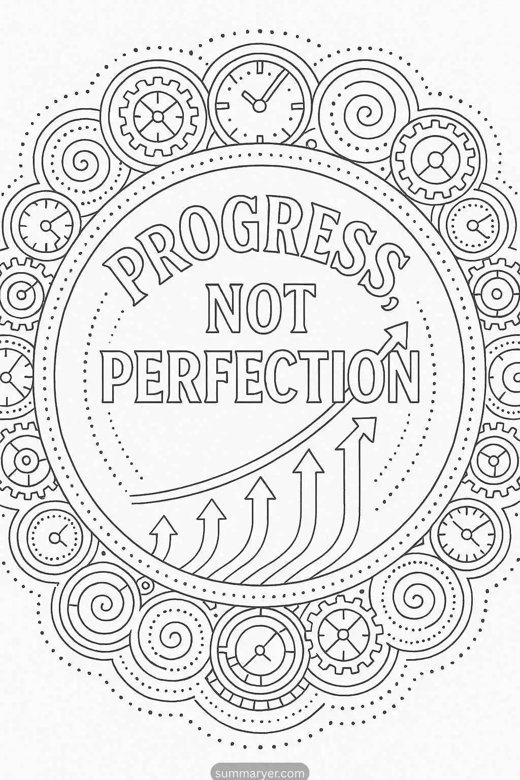 10 Inspirational Coloring Pages to Spark Positivity & Mindfulness "Quotes 7"