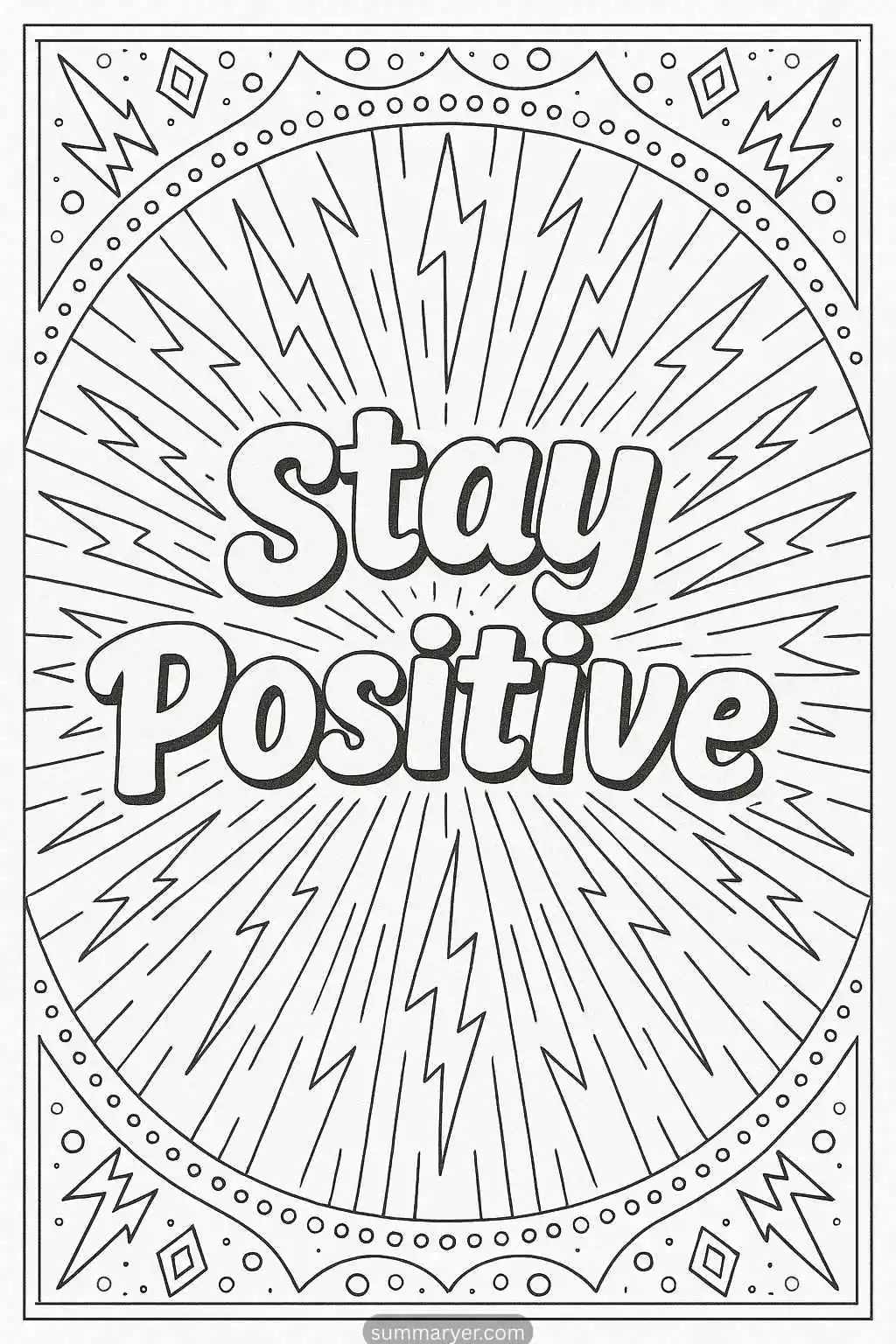 10 Inspirational Coloring Pages to Spark Positivity & Mindfulness "Quotes 10"